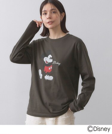 【Mickey Mouse】プリントロングTシャツ