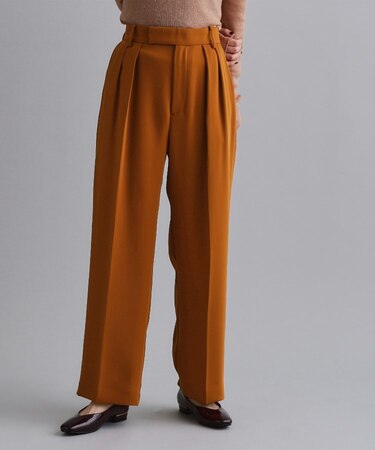 【es】タックワイドストレートパンツ【洗濯機OK/防シワ/UVケア/接触冷感/吸水速乾】