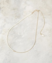 フェイクパール×チェーンスライドネックレス