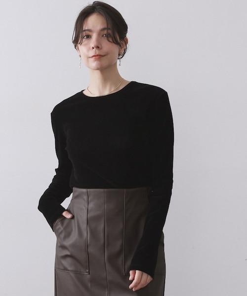 フロッキーチュールトップス【洗濯機OK】｜オペーク ドット クリップの