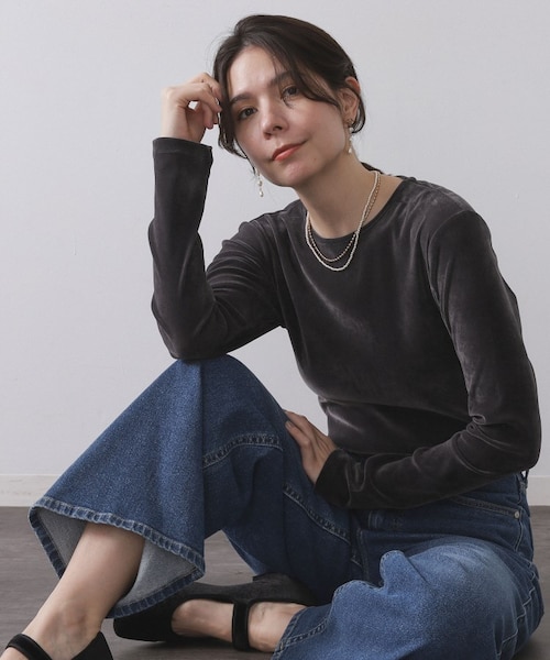 フロッキーチュールトップス【洗濯機OK】｜オペーク ドット クリップの