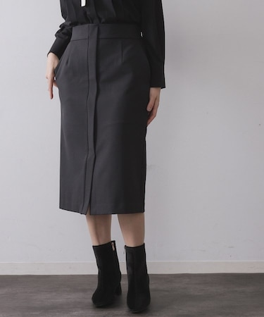 ミドル丈タイトスカート【洗濯機OK】