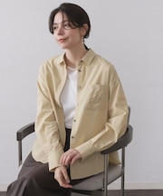 ポケット刺繍レギュラーカラーシャツ【洗濯機OK】