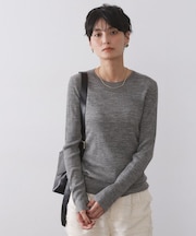 シアーリブニット【洗濯機OK】