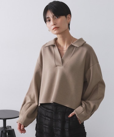 スキッパートップス【UVケア/洗濯機OK】