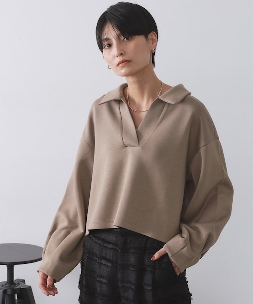 スキッパートップス【UVケア/洗濯機OK】