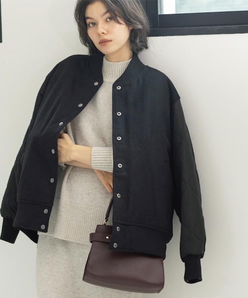 Padded Knit Collar Jacket - F6357｜フレッドペリーの通販｜&mall