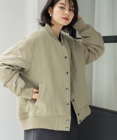 《リバーシブル》キルティングブルゾン