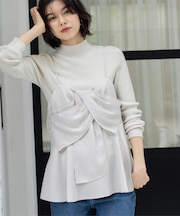 ハイネックリブニット【洗濯機OK】《6col》