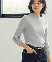 ハイネックリブニット【洗濯機OK】《6col》