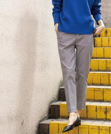 裏起毛ハイストレッチイージーテーパードパンツ【洗濯機OK】