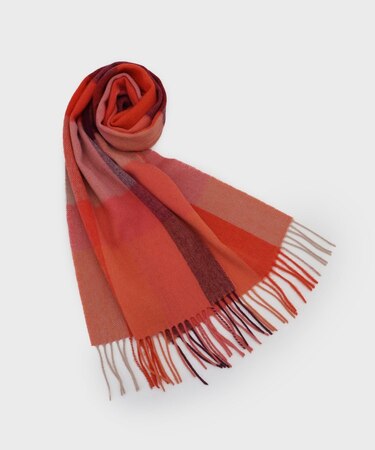 ウール100％マフラー【12col/洗える】