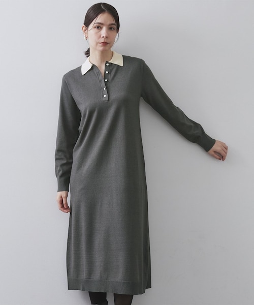 新品未使用 Resurrection ポロワンピース ホワイト/グリーン 新品未使用 Resurrection ポロワンピース ホワイト/グリーン