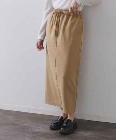 裏起毛イージーナロースカート/ネオサーモ【蓄熱素材/洗濯機洗い可