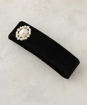 ビジュー付きベロアバレッタ