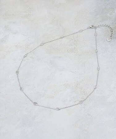 ビジュー×メタルネックレス