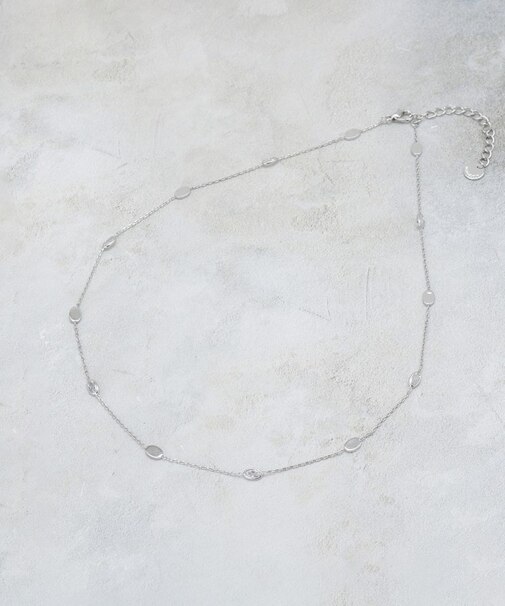 ビジュー×メタルネックレス