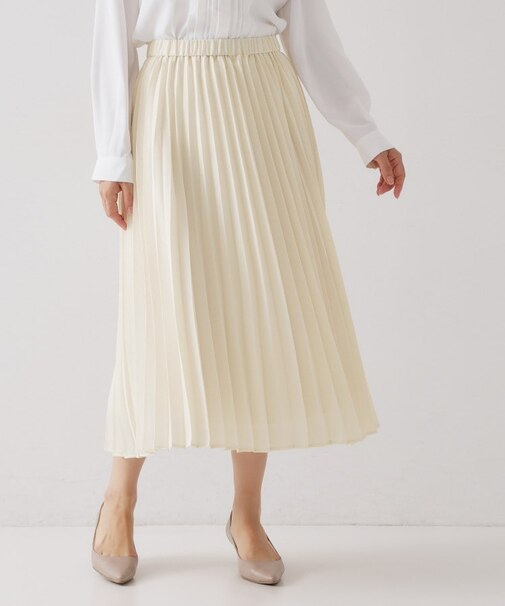 ≪通勤・セレモニー対応≫プリーツスカート【洗濯機OK】