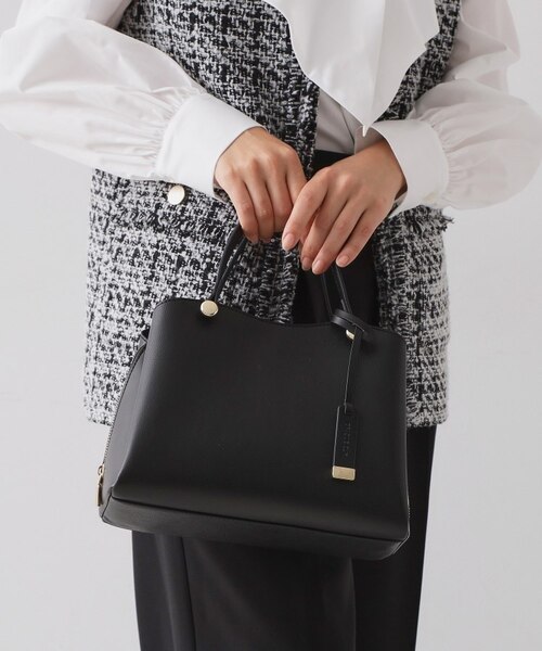 2WAY】合皮ミドルサイズボストンバッグ｜オペーク ドット