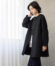 フォルムスリーブミドルコート【洗濯機OK】