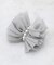 シフォン×フェイクパール リボン型コサージュ