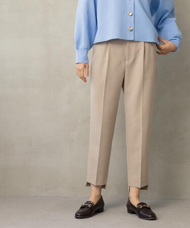 ステップヘムテーパードパンツ/セットアップ対応可【洗濯機OK】