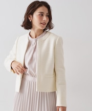 ≪通勤・セレモニー対応≫ コットンツイードジャケット