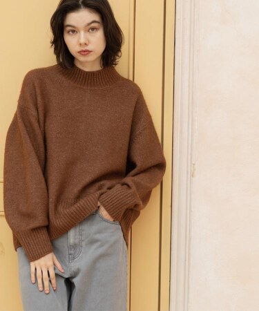 ふわふわハイネックニット【洗濯機OK】