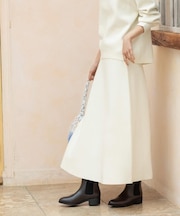 ニットフレアスカート/セットアップ対応【洗濯機OK】