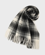 オンブレチェック大判ストール