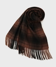 オンブレチェック大判ストール