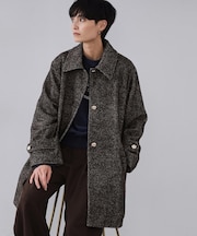 ヘリンボーンステンカラーコート