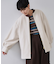 もこもこノーカラージップミドルコート【洗える】