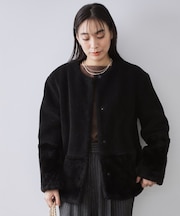 フェイクボア切替ショートコート