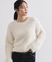 シャギーラメニット【洗濯機OK】