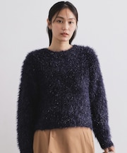 シャギーラメニット【洗濯機OK】