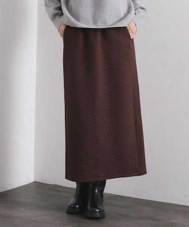 キルティングイージーナロースカート【洗濯機OK】