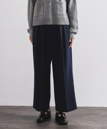 カルゼタックワイドパンツ【洗濯機OK】