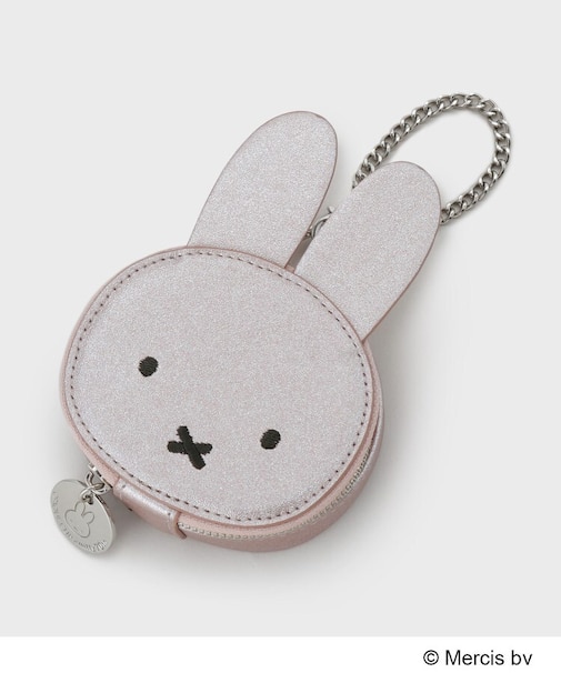 【コラボ】miffy ｘ OPAQUE.CLIP ミラー付き合皮フェイス型チャーム
