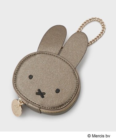 【コラボ】miffy x OPAQUE.CLIP ミラー付き合皮フェイス型チャーム