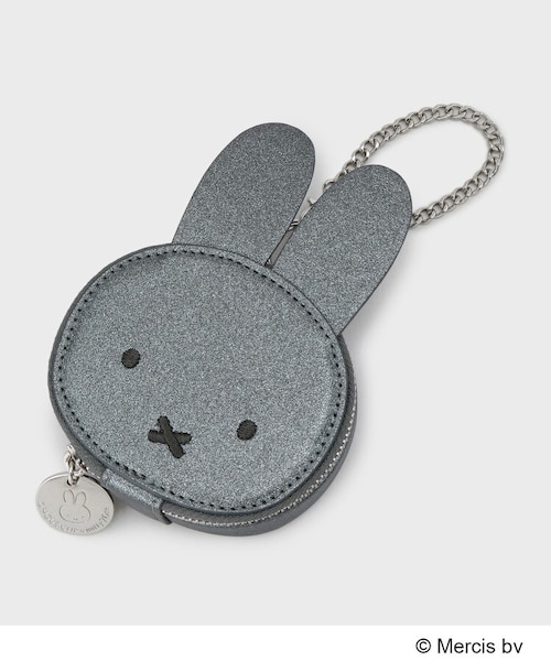 コラボ】miffy x OPAQUE.CLIP ミラー付き合皮フェイス型チャーム