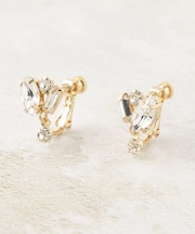 華奢ビジューイヤリング