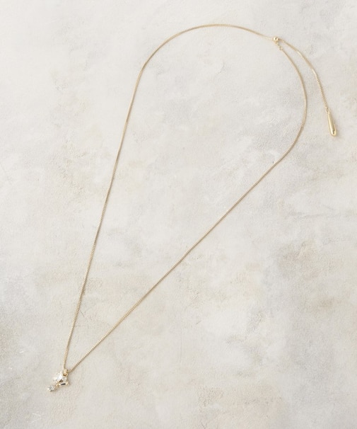 ビジュー付きスライドネックレス