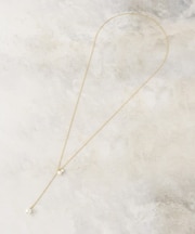 フェイクパールスライドネックレス