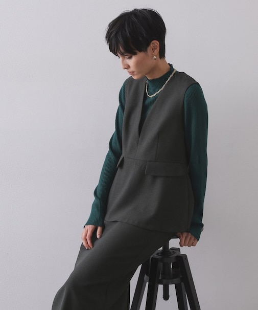 ペプラムデザインジャンドレ【洗濯機OK】