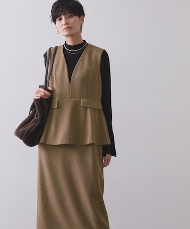 ペプラムデザインジャンドレ【洗濯機OK】