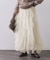 ラッフルチュールイージースカート【洗濯機OK】
