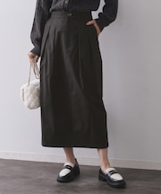 ストレッチタックナロースカート【洗濯機OK】