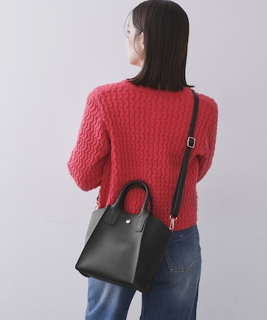 サイドウィングミドルトートバッグ【2WAY／軽量】