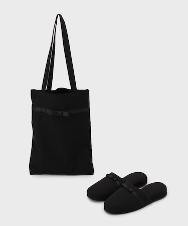 【セレモニー】2層トート付きスリッパ